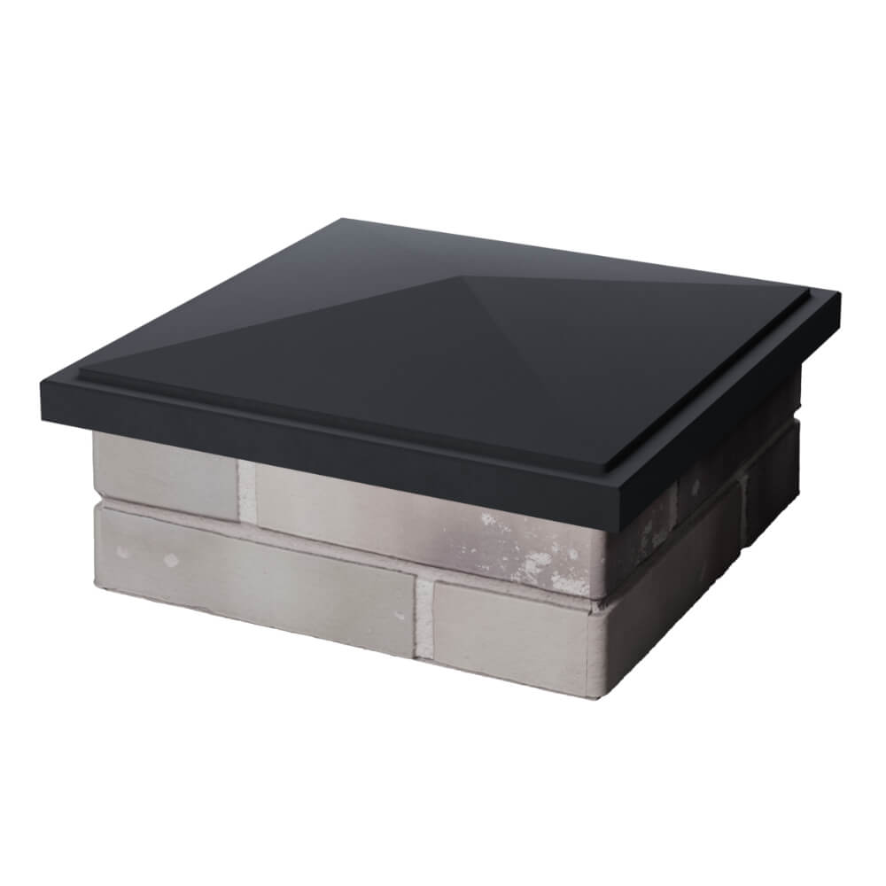 Колпак Zking БонаМоно Серый на столб 1.5х1.5 кирпича (385х385, 400х400мм)